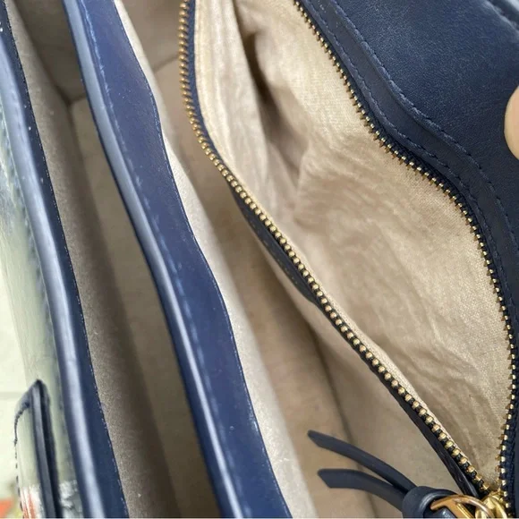 Tory Burch handbags cross body shoulder Gemini Link Patent Leather Golden Chain - Picture 6 of 16